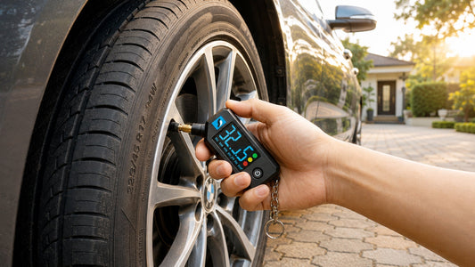 Digital Tyre Pressure Gauge Guide: Check Pressure & Tread Depth with the Orca 3-in-1 Aircheck