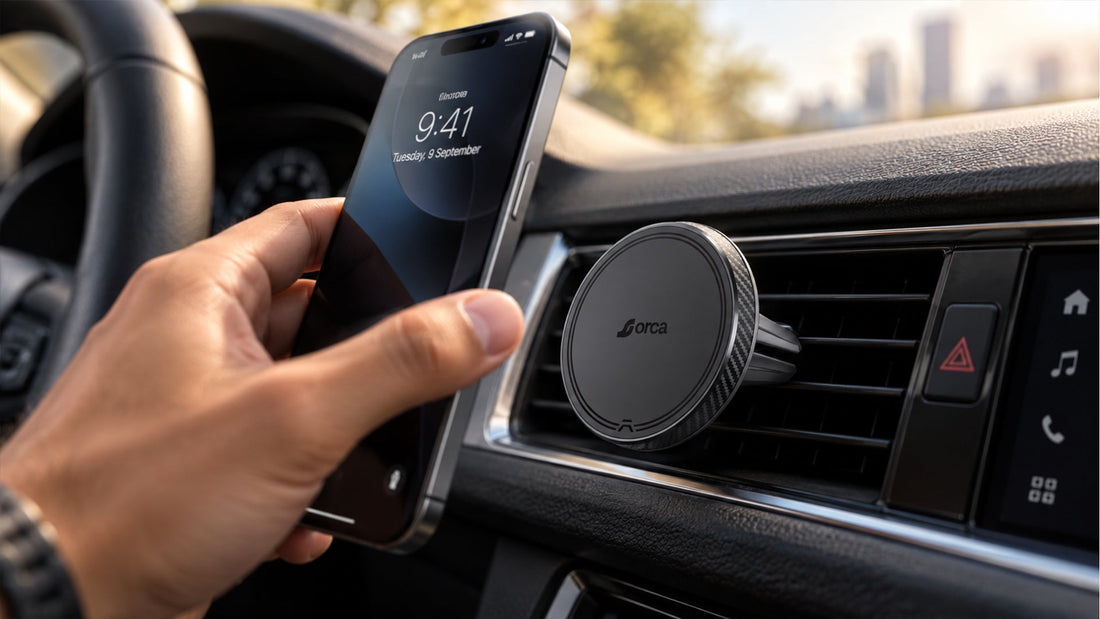 MagSafe Car Mount Guide: A Secure, One-Hand Car Phone Holder with the Orca Air Vent Mount