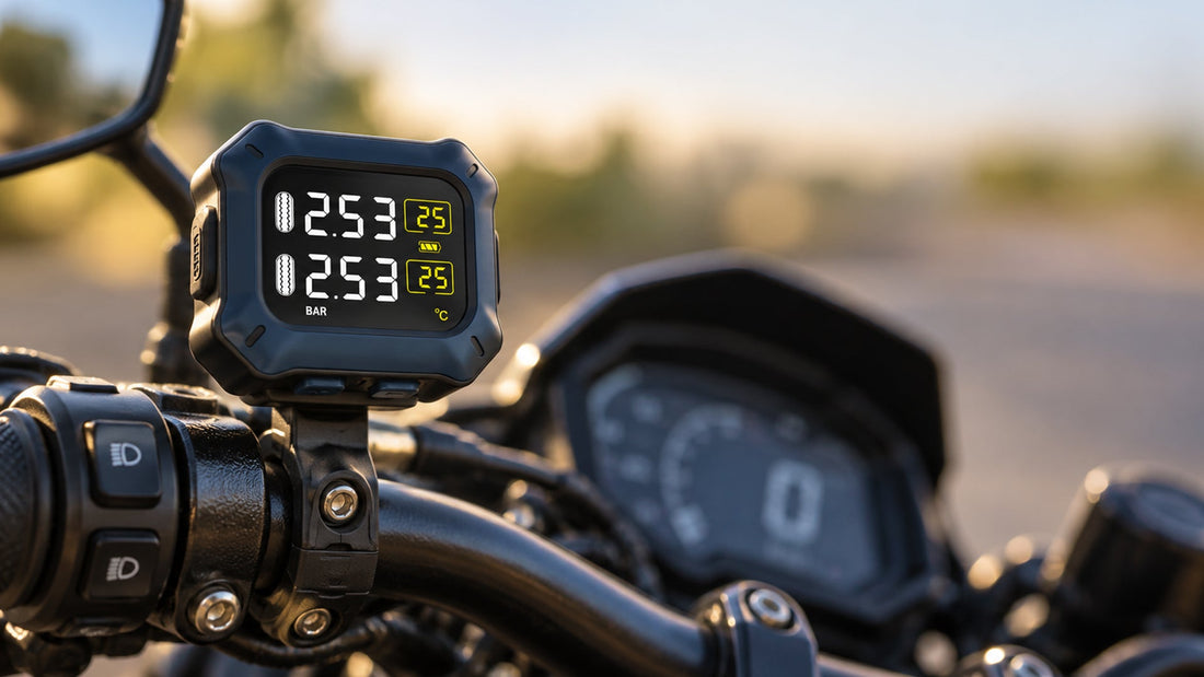 Motorcycle TPMS Display: Live Tyre Pressure at a Glance with the Orca Wireless Kit