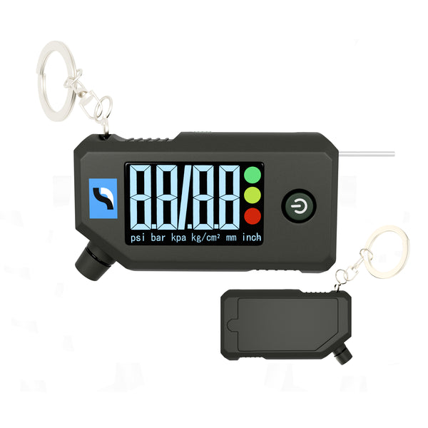 Orca 3-in-1 Digital Tire Pressure Gauge (0–150 PSI) with LED Light, Tread Depth Gauge & LCD Display