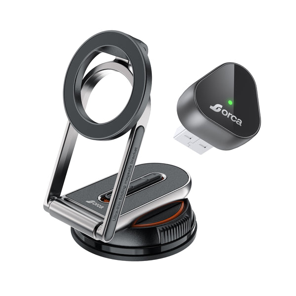Drive Smart Combo | Orca Cube Wireless CarPlay Adapter + Orca DualMag Magnetic Car Mount