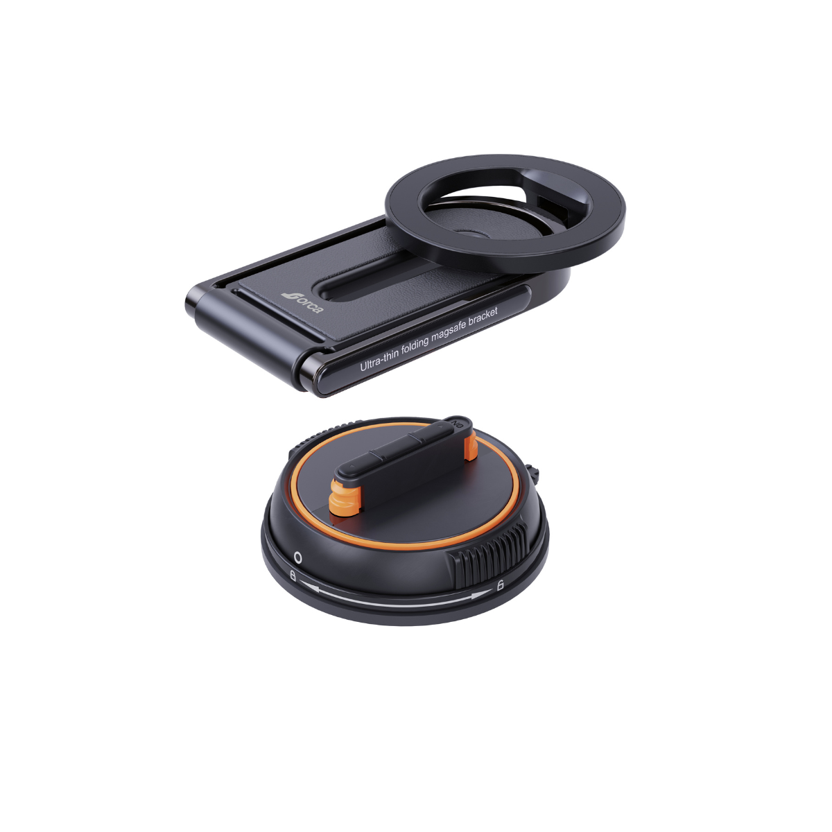 Orca DualMag Foldable Magnetic Car Phone Holder & Desk Stand | Ultra-Slim Dual-Use MagSafe Mount