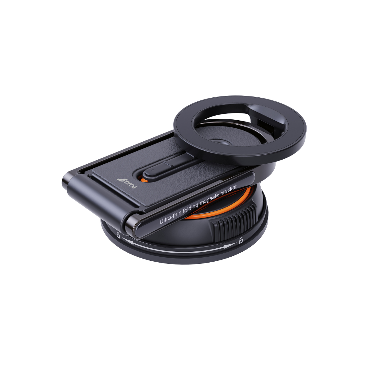 Orca DualMag Foldable Magnetic Car Phone Holder & Desk Stand | Ultra-Slim Dual-Use MagSafe Mount