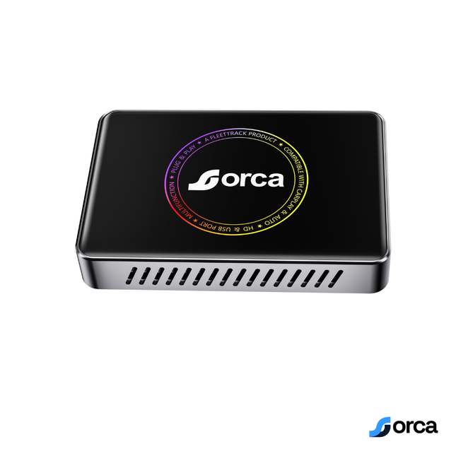 Orca 3-in-1 Android Box | Wireless CarPlay & Android Auto | Quad-core A53 Processor | 4GB+32GB | TF Card Support | Dual 5G Wi-Fi & Dual Bluetooth | HDMI Output | Split-Screen Support | Built-in Cooling Fan