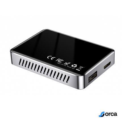 Orca 3-in-1 Android Box | Wireless CarPlay & Android Auto | Quad-core A53 Processor | 4GB+32GB | TF Card Support | Dual 5G Wi-Fi & Dual Bluetooth | HDMI Output | Split-Screen Support | Built-in Cooling Fan