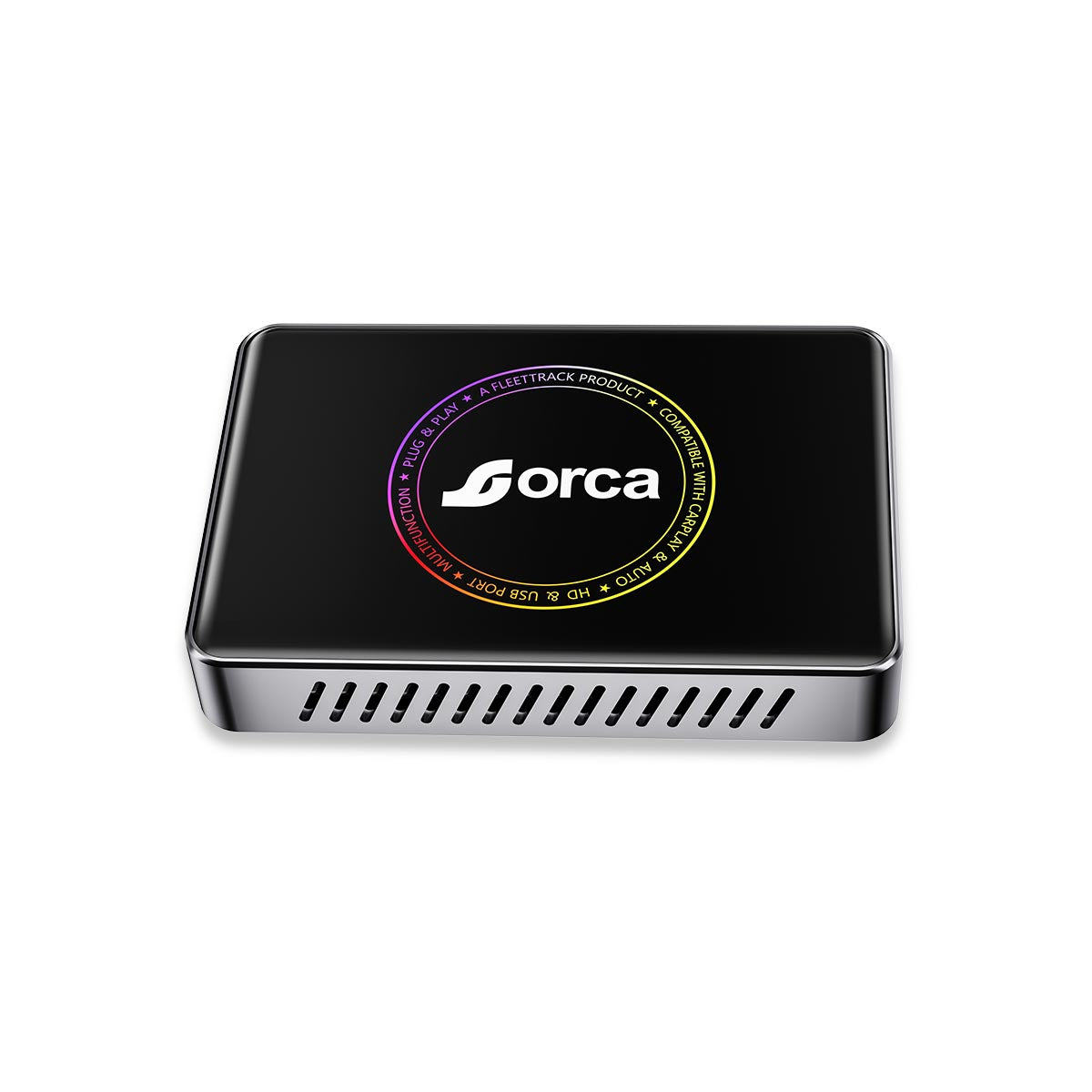 Orca 4-in-1 A21 Android Box | Wireless CarPlay & Android Auto | Quad-core A53 Processor | 4GB+32GB | TF Card Support | Dual 5G Wi-Fi & Dual Bluetooth | HDMI Output | Split-Screen Support | Built-in Cooling Fan