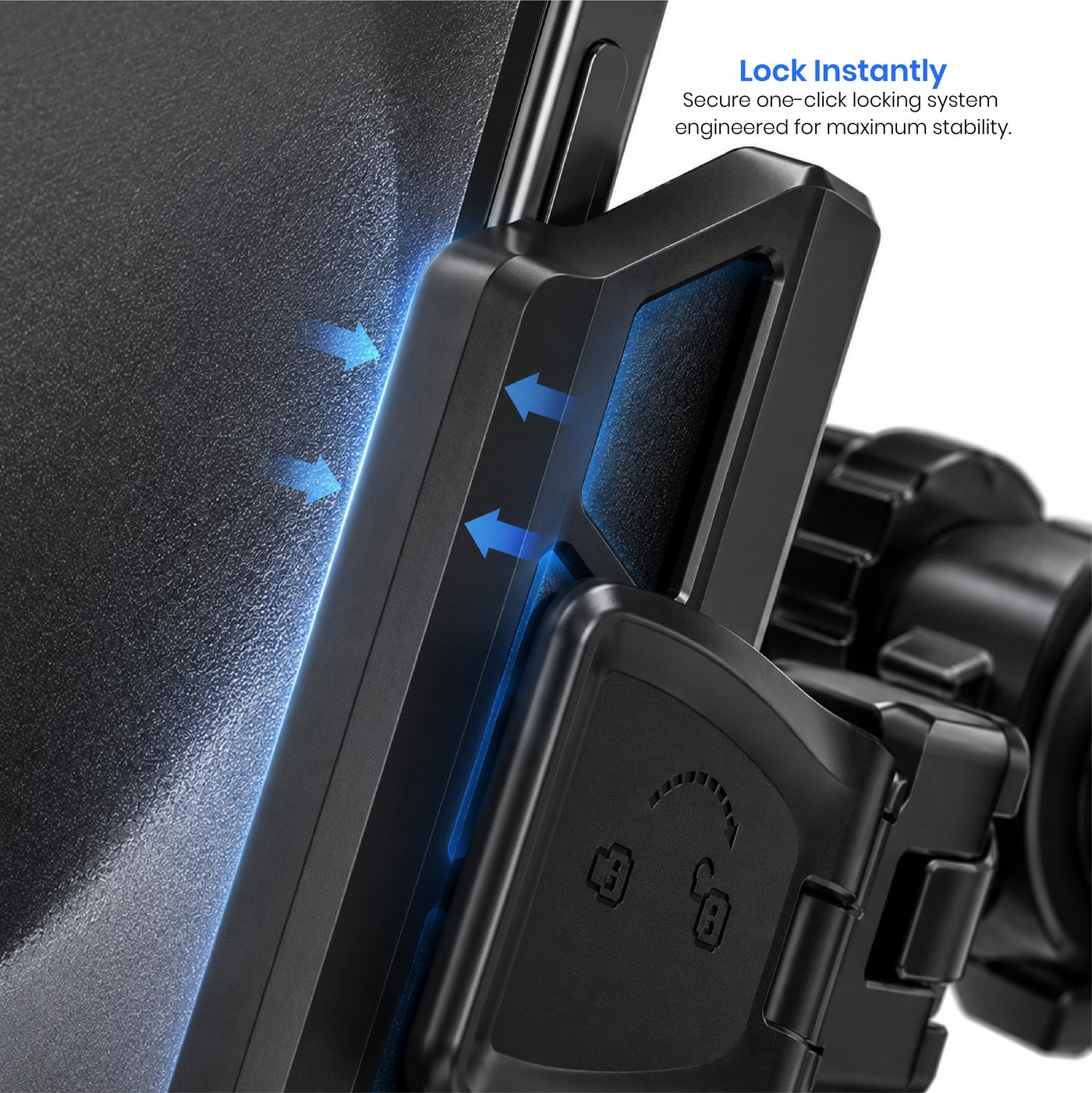 Orca M20 Quick-Lock Bike Mobile Holder | Secure Handlebar Phone Mount for Motorcycle & Scooter
